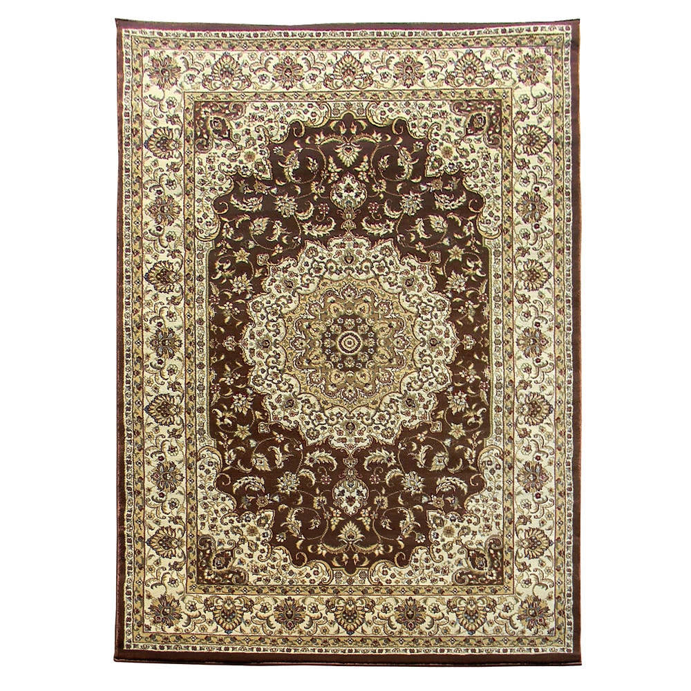 Tiffany Brown/ Camel Oriental Area Rug (5 X 7)