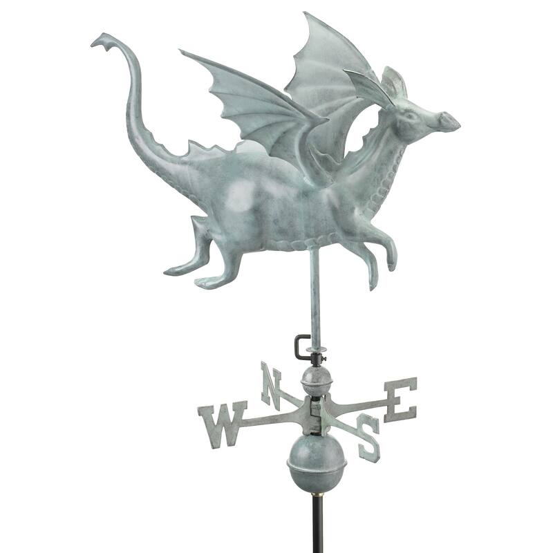 Good Directions Dragon Blue Verde Copper Weathervane