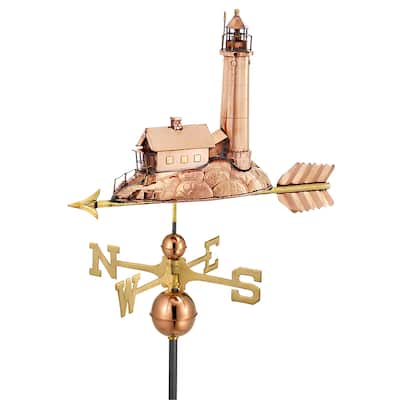 Lighthouse Pure Copper Weathervane by Good Directions
