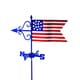 preview thumbnail 1 of 0, Americana Flag Garden Weathervane with Garden Pole by Good Directions