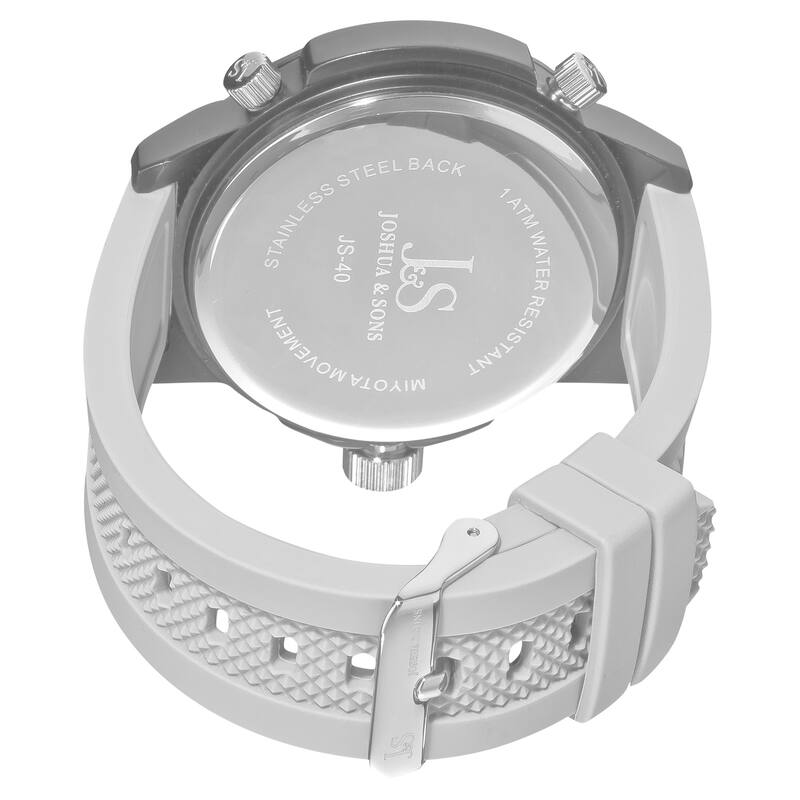Joshua & Sons Men's Minute Track, Multifunction Strap Watch Set