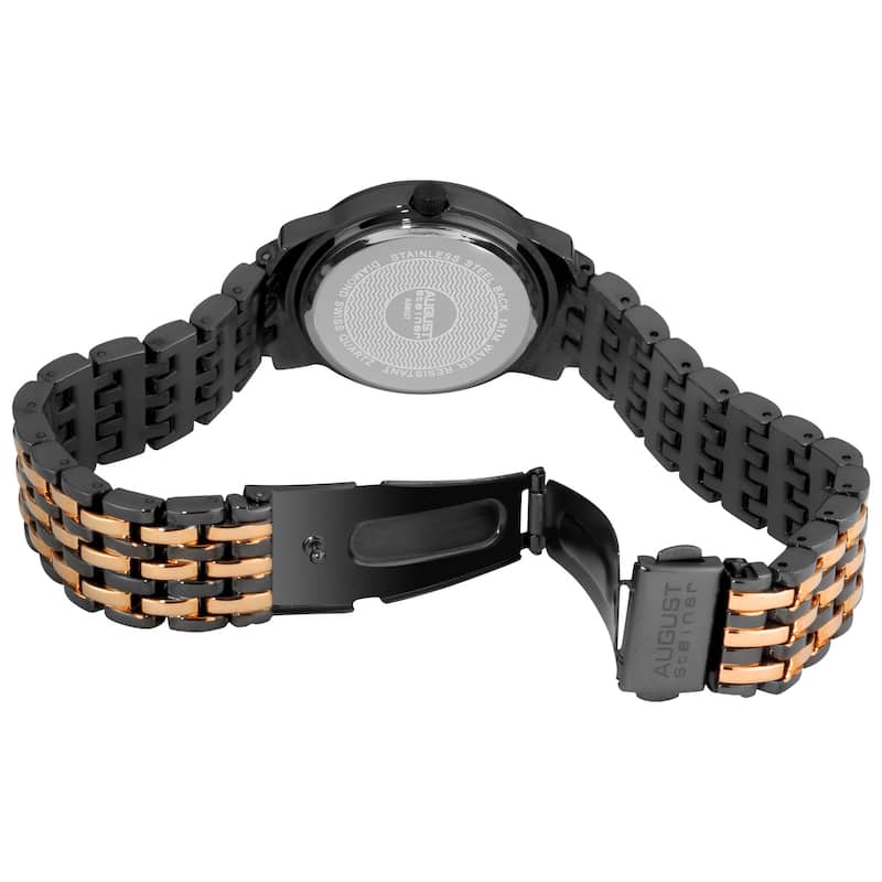 August Steiner Women's Dazzling Diamond Bracelet Watch Set