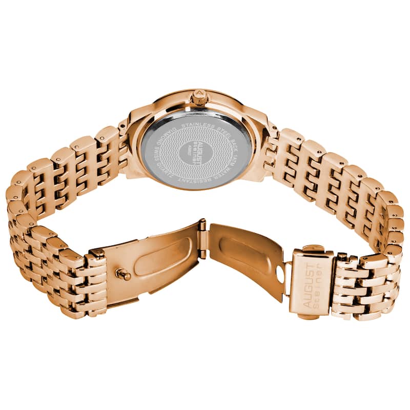 August Steiner Women's Dazzling Diamond Bracelet Watch Set