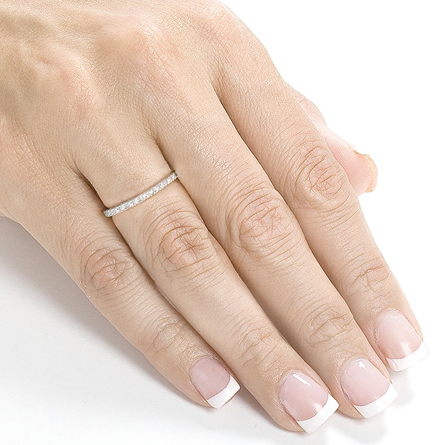 Kobelli 0.3 Carats Natural Diamond 14k Solid Gold Half Eternity Wedding Band