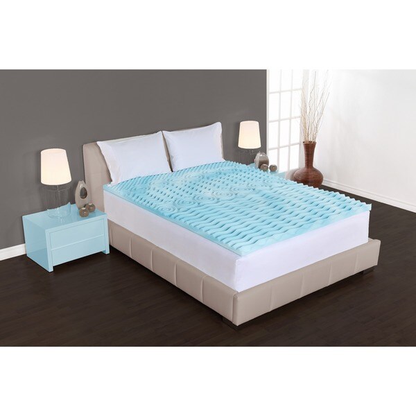 Authentic Comfort 2-Inch Orthopedic 5-Zone Foam Mattress Topper Queen size