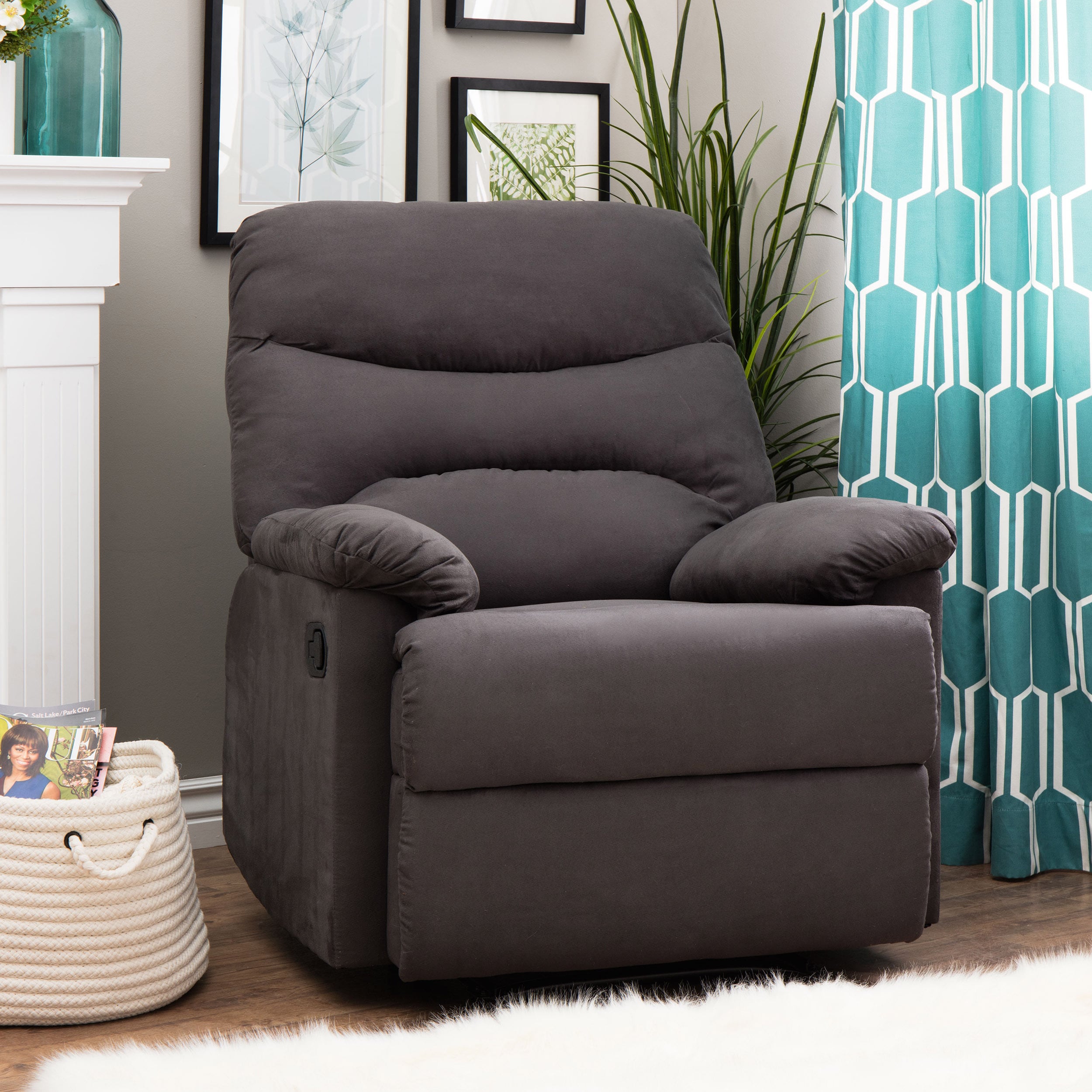 Tucker Charcoal Grey Recliner