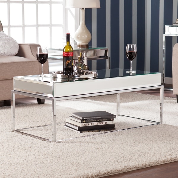 Harper Blvd Adelie Mirrored Coffee Cocktail Table Free