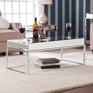 slide 1 of 1, Harper Blvd Adelie Mirrored Coffee/ Cocktail Table