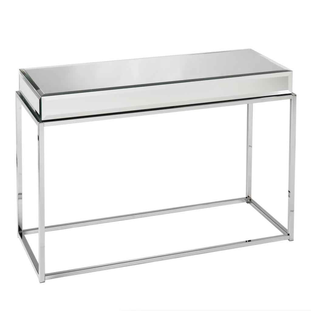 SEI Furniture Adelie Mirrored Sofa/ Console Table