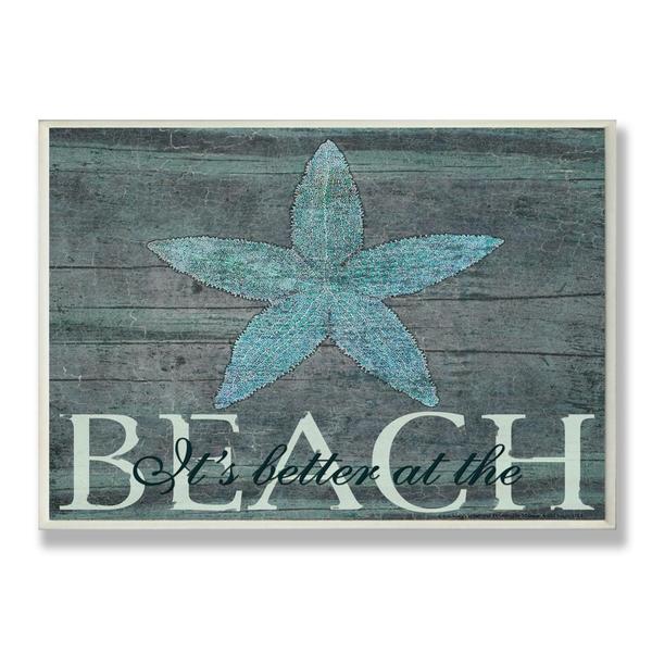 Marilu Windvand Its Better at the Beach Starfish Wall Plaque