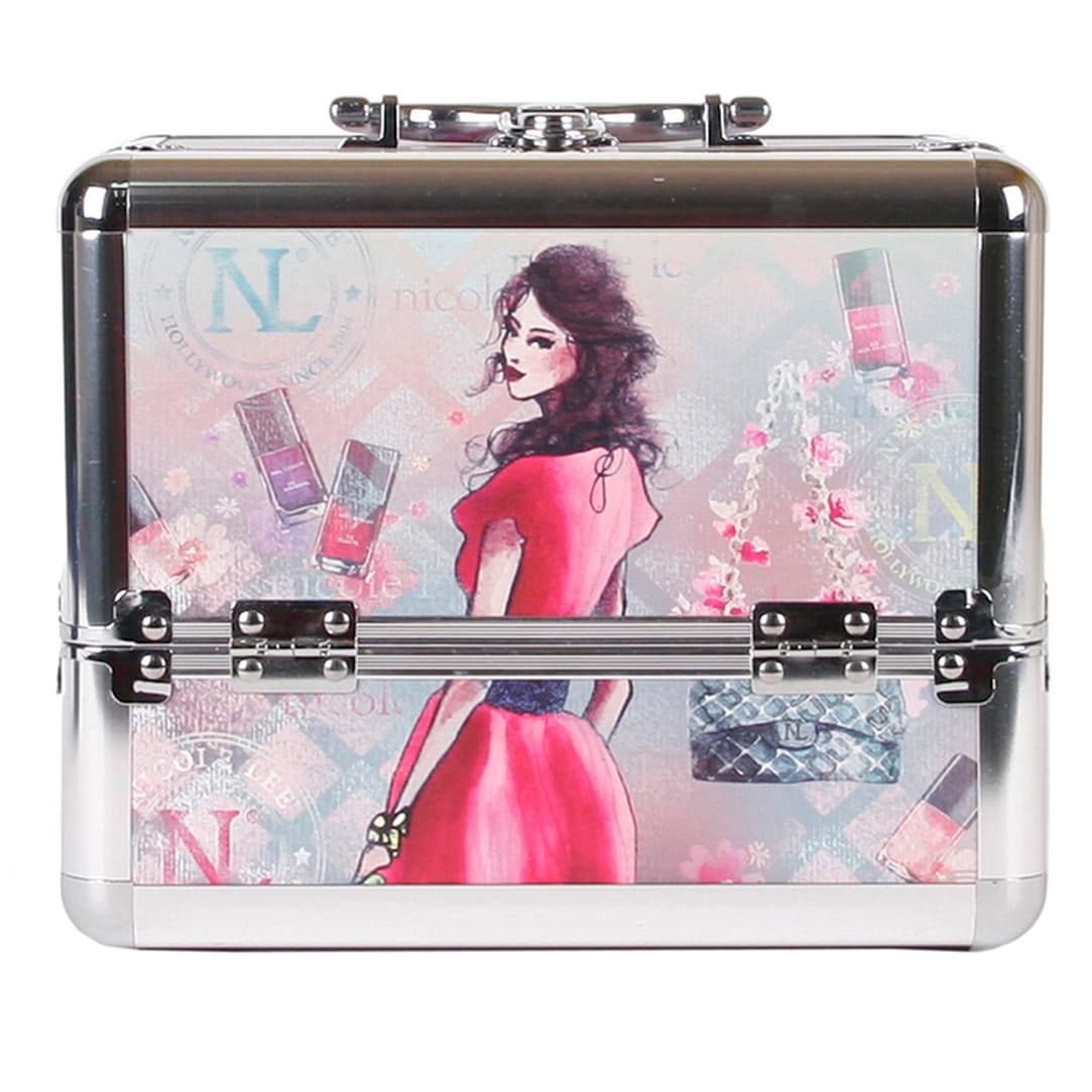 Nicole Lee Daisy Priscilla Travel Cosmetic Case With Mirror