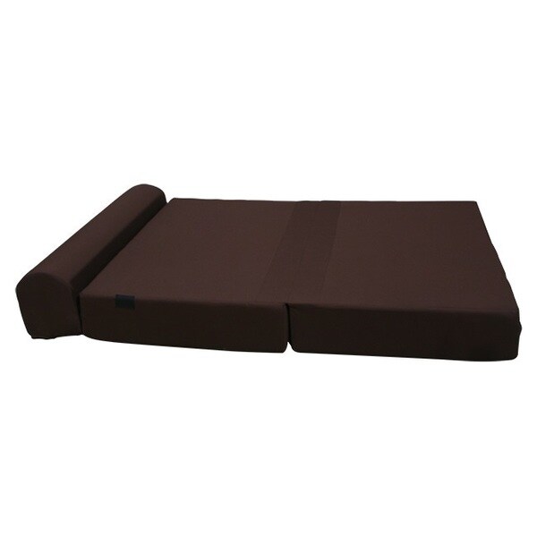 Large 8-inch Thick Brown Tri-fold Foam Bed / Couch - Free Shipping ...