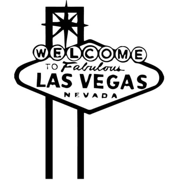 Vinyl Wall Decal Welcome Las Vegas Nevada Casino Gambling Stickers