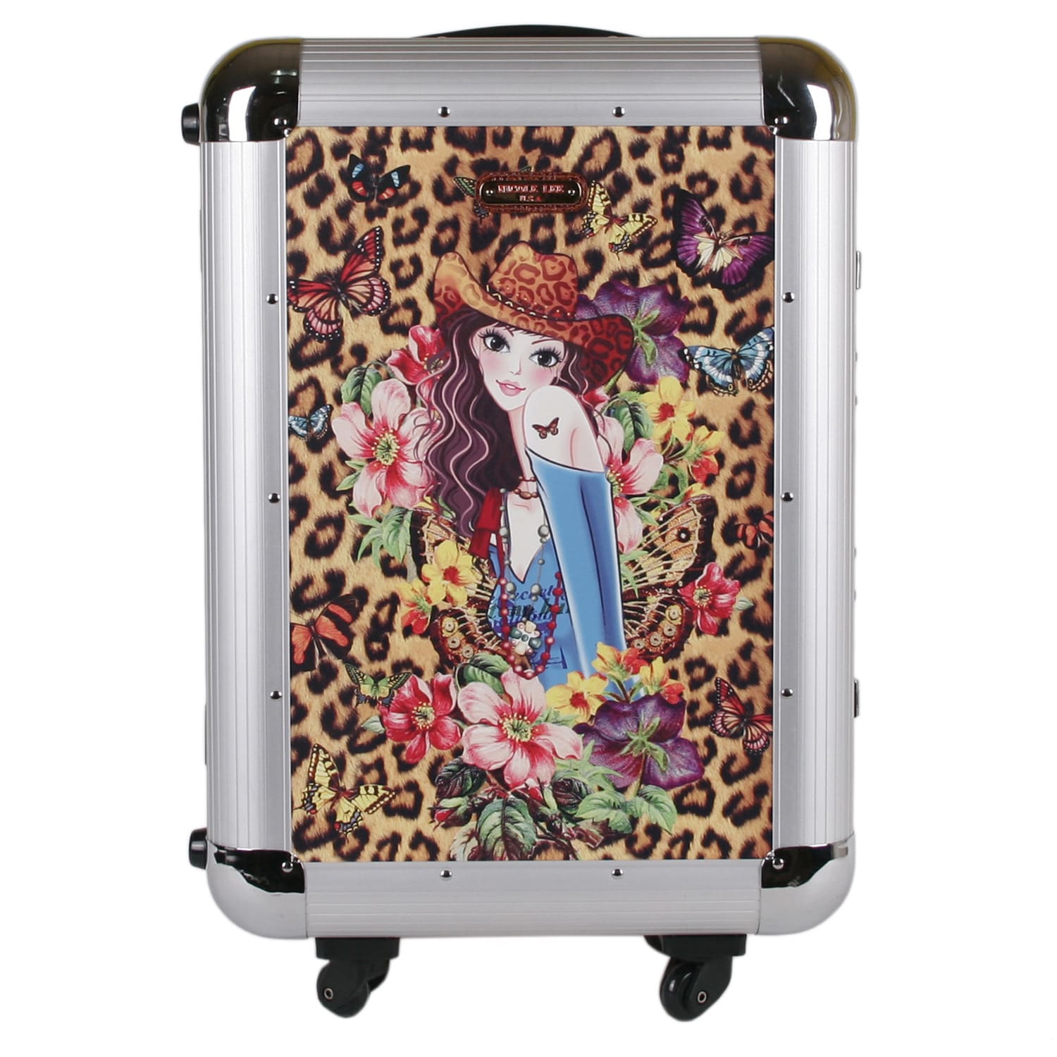 Nicole Lee Priscilla Cowgirl Aluminium 21 inch Hardside Carry on Spinner Upright