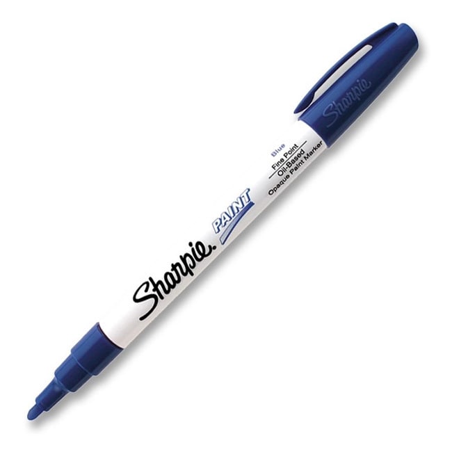 Sharpie Oil based Paint Blue Fine Point Marker (BlueModel SAN35537Quantity One (1) marker )