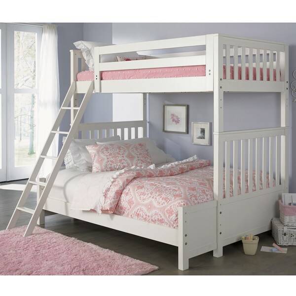 Shop Liberty Arielle Antique White Twin/Full Bunkbed On Sale Free