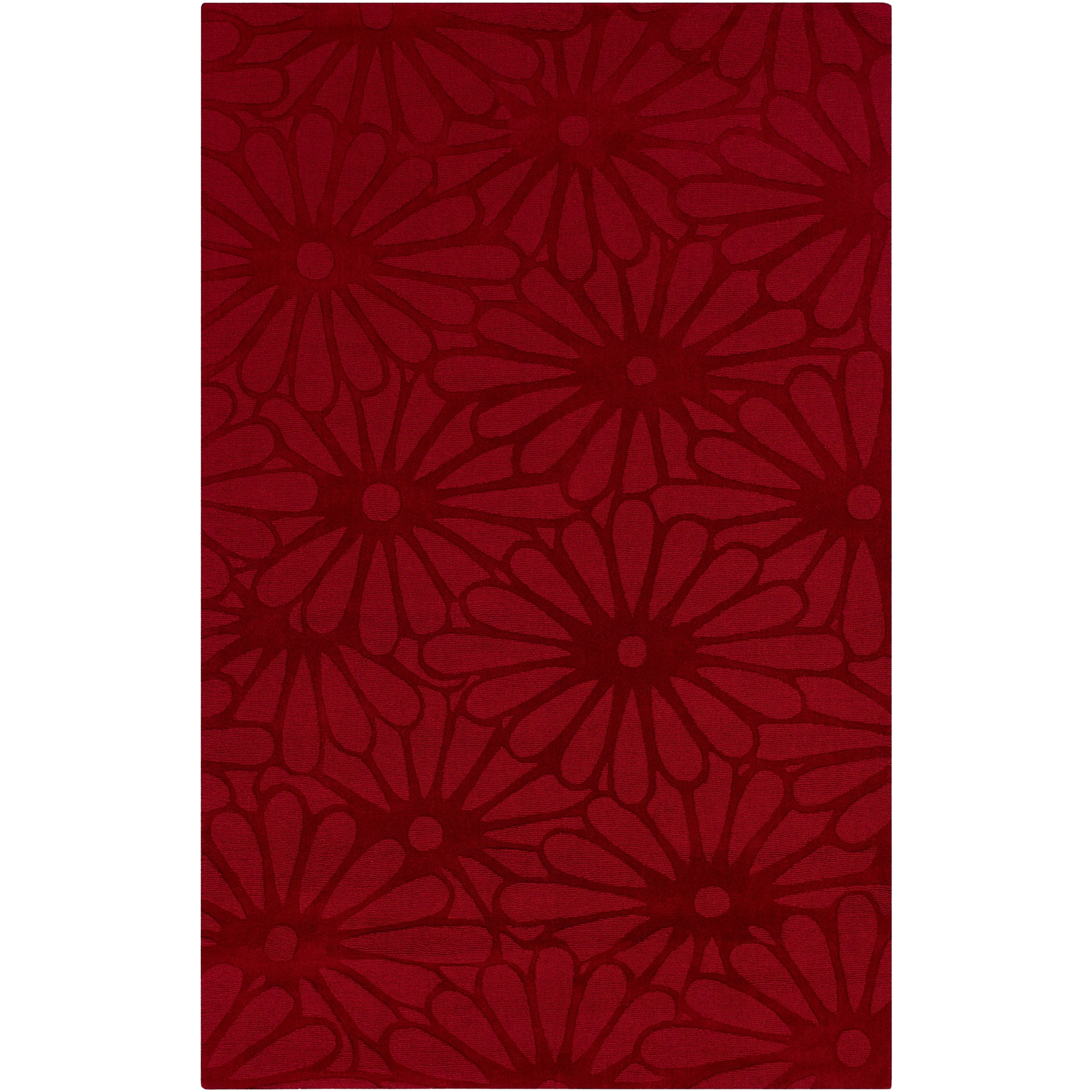 Hand loomed Molalla Floral Wool Area Rug (33 X 53)