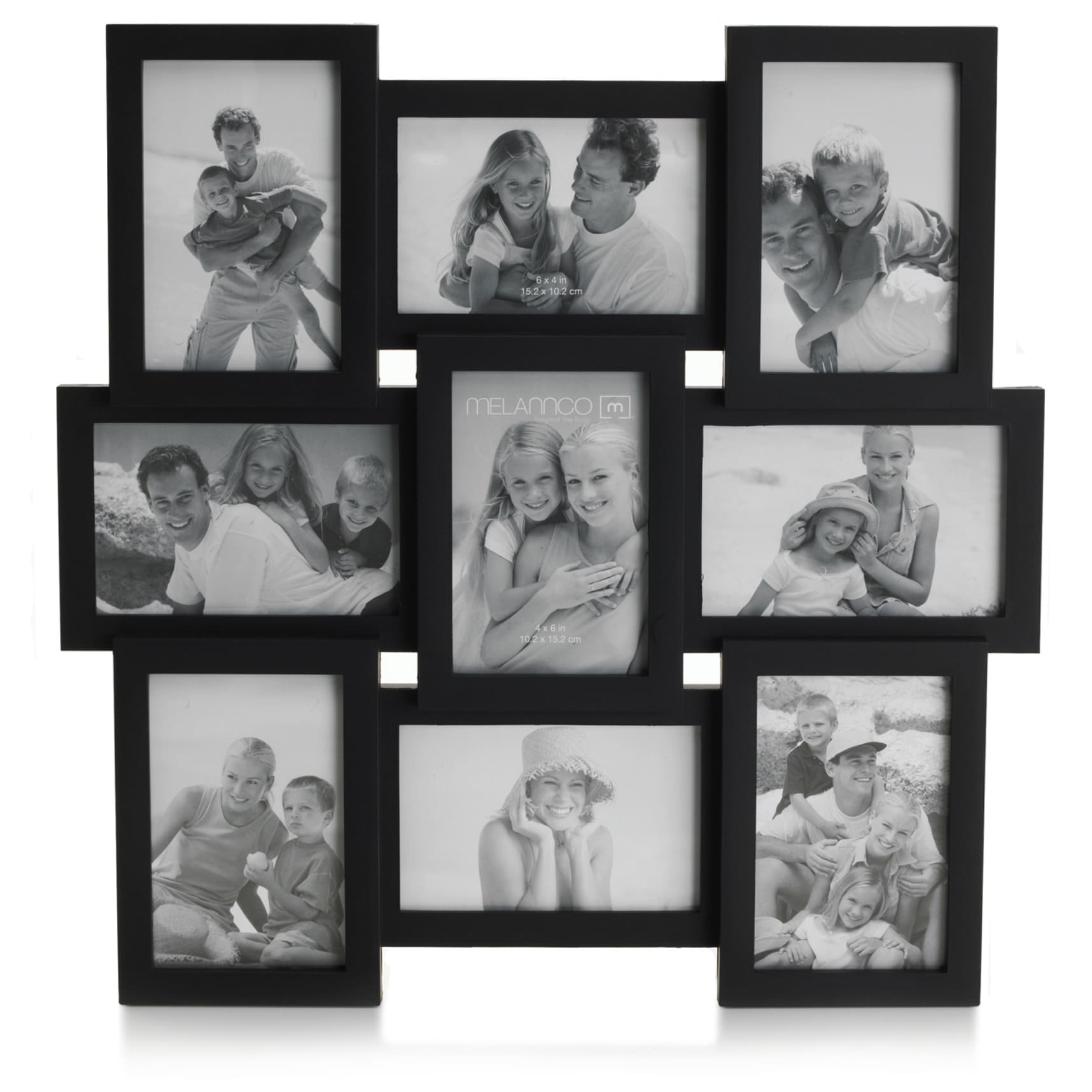 Melannco Melannco Black 9 opening Collage (five 4x6 Four 6x4 Photos) Black Size Other