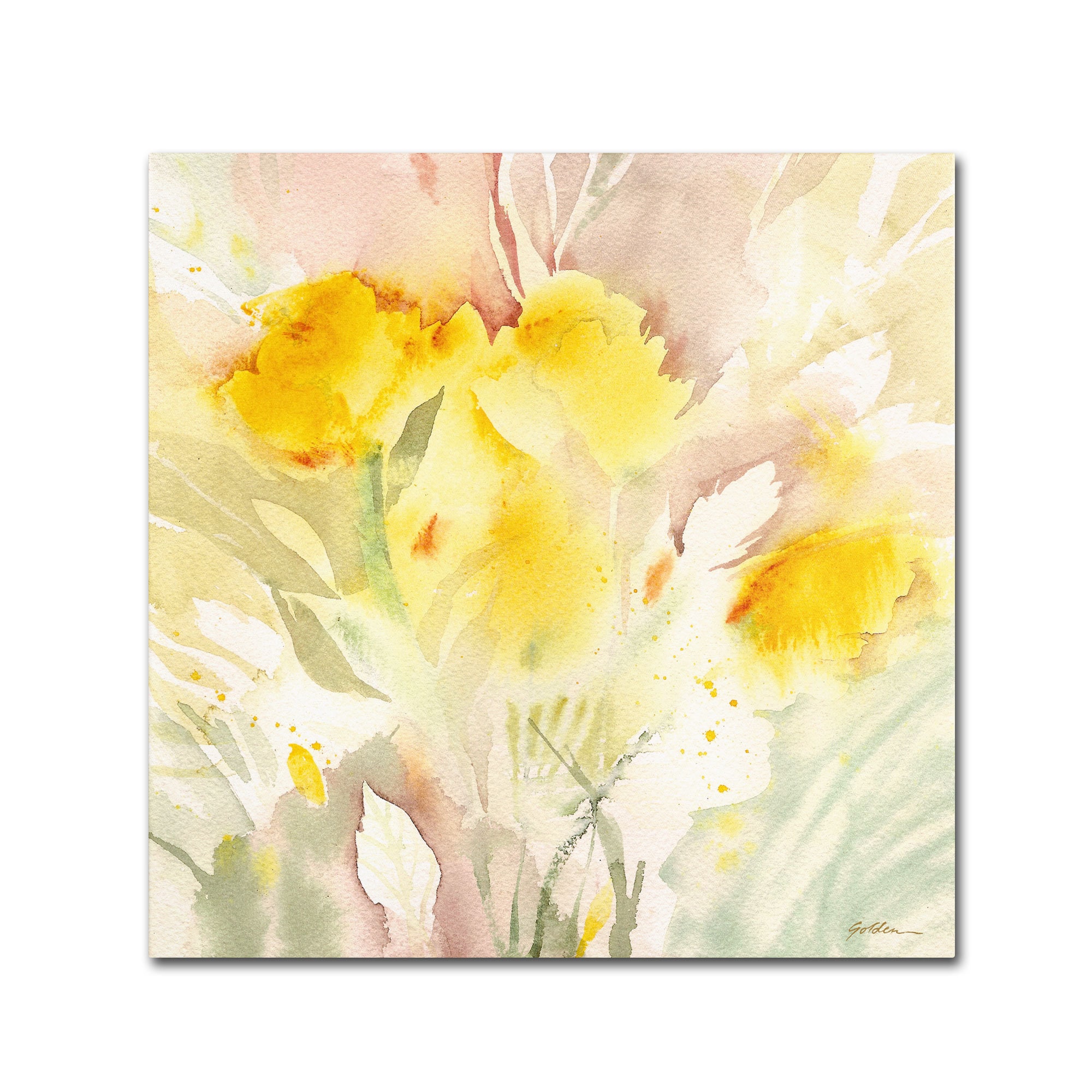 Sheila Golden 'Wildflower Memory' Canvas Art