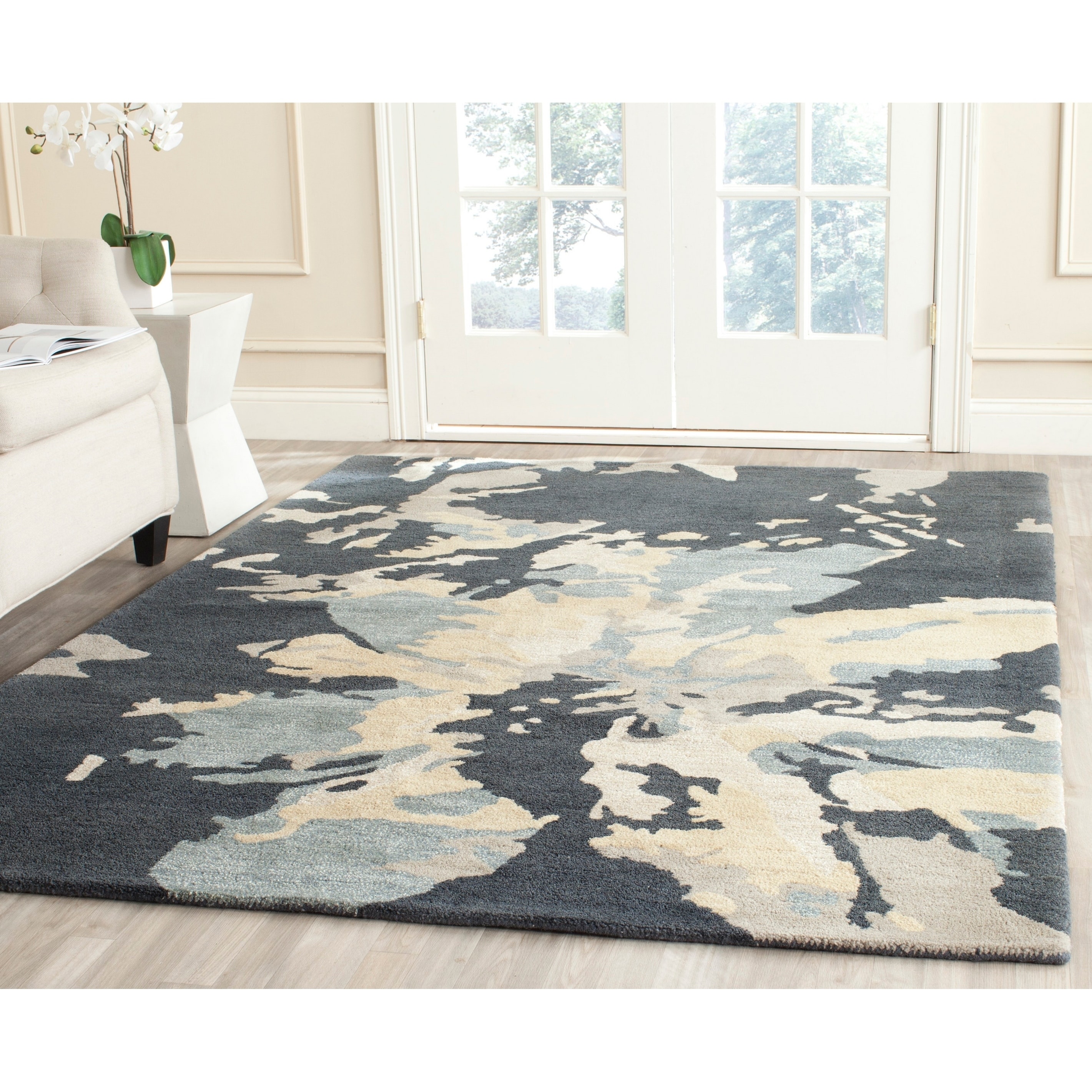 Safavieh Handmade Bella Steel Blue Wool Rug (5 X 8)