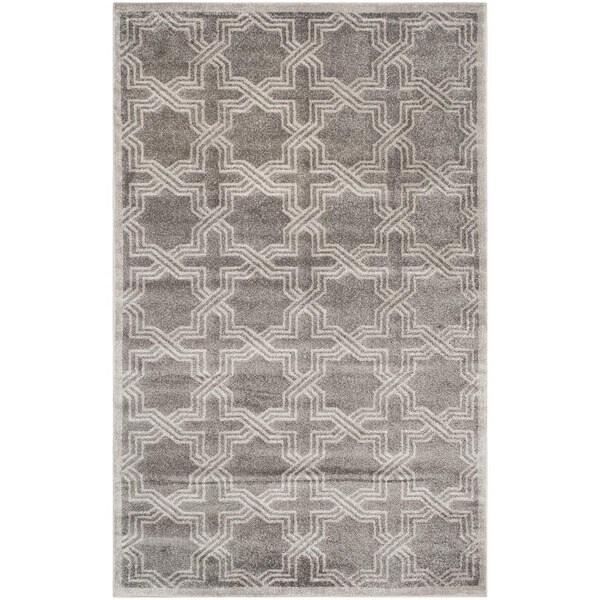 Safavieh Amherst Indoor/ Outdoor Grey/ Light Grey Rug (4' x 6') Free