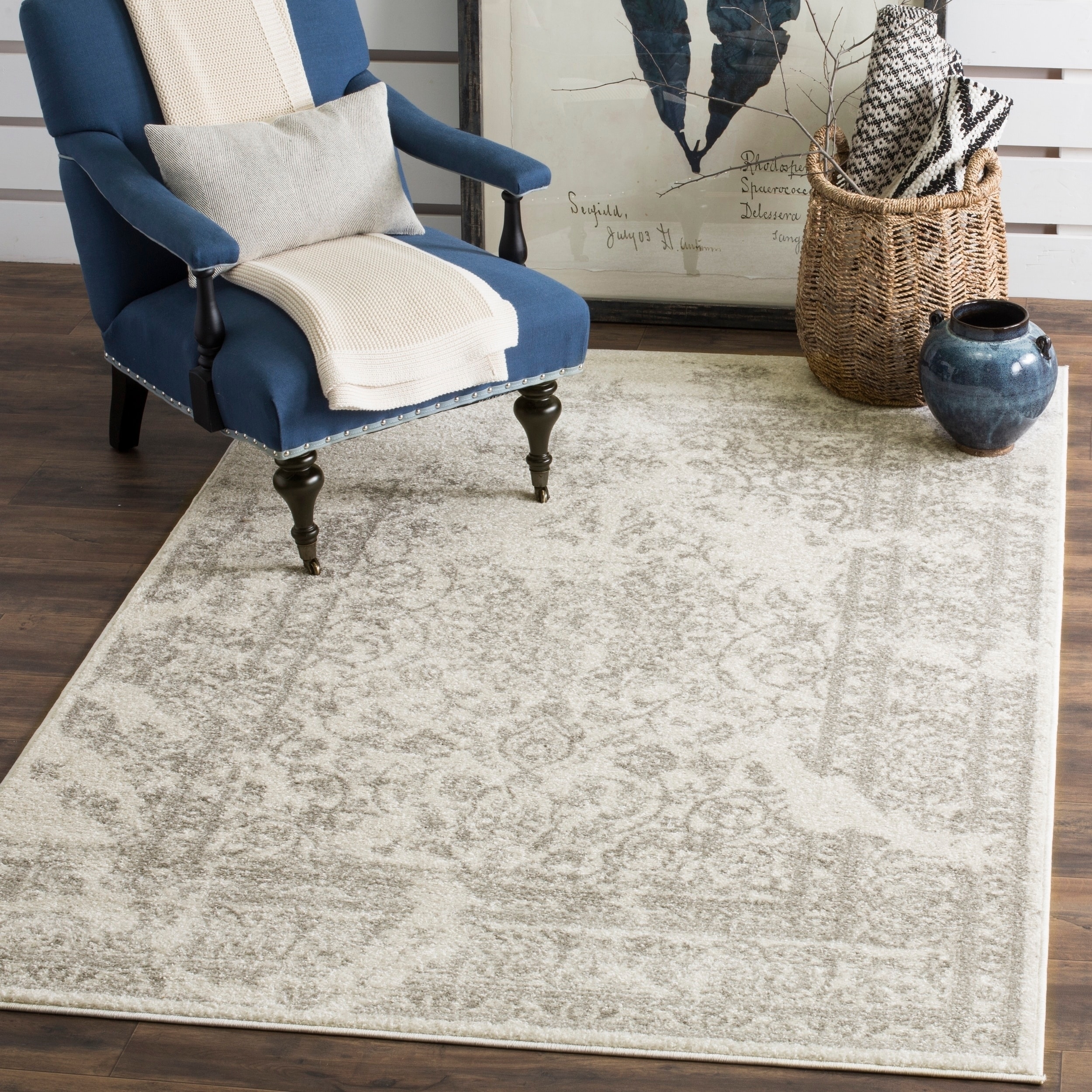 Safavieh Adirondack Ivory/ Silver Rug (4 X 6)