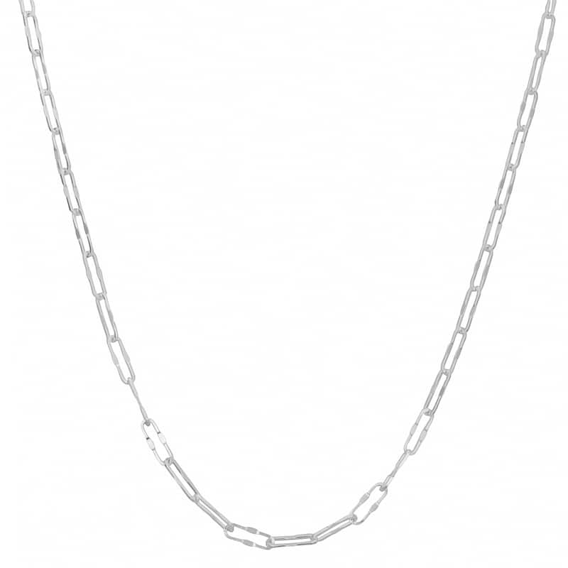 Fremada Sterling Silver 3.6-mm Fancy Long Cable Necklace (16-30 inch)