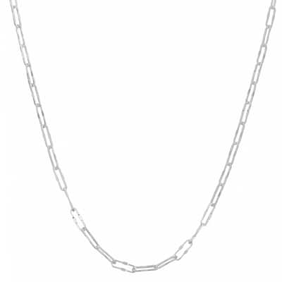 Fremada Sterling Silver 3.6-mm Fancy Long Cable Necklace (16-30 inch)