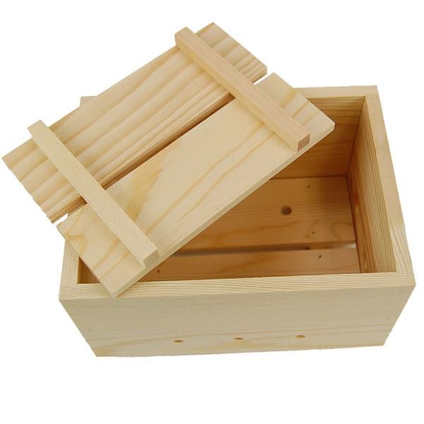 Large Wood Tofu Mold with Cheesecloth Reusable Wooden Tofu Press