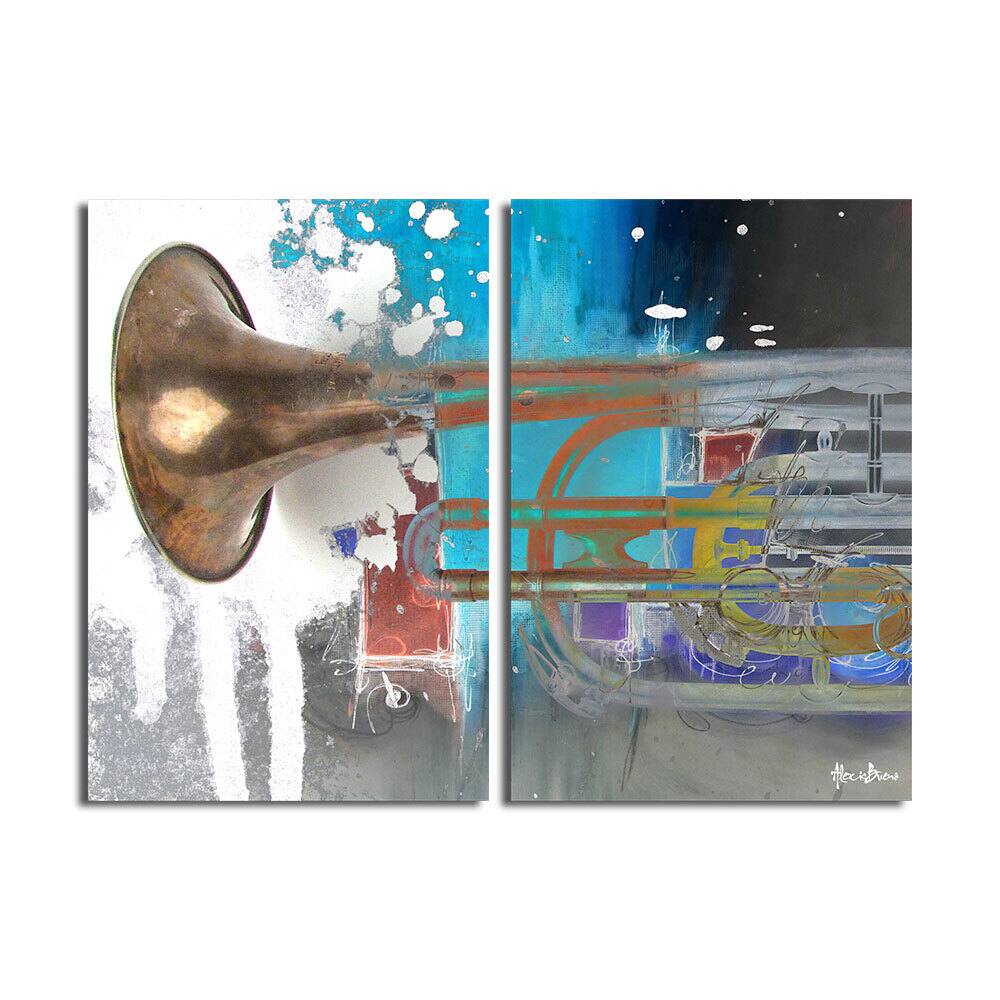 The Color of Jazz XI' Oversized 2-Pc Canvas Wall Art Set