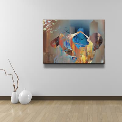 Ready2HangArt 'The Color of Jazz V' Canvas Wall Art