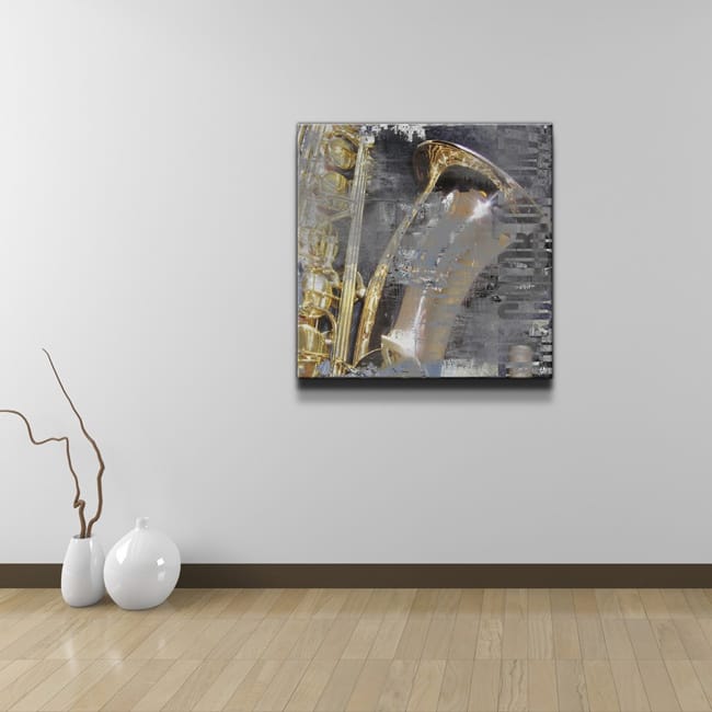 The Color of Jazz I' Oversized 3-Pc Canvas Wall Art Set