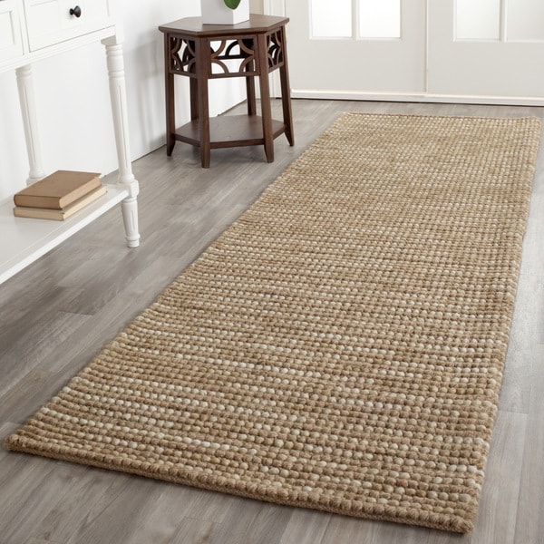 Safavieh Handwoven Bohemian Beige/ Multi Wool/ Jute Rug 2'6 x 14