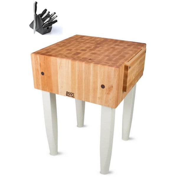 John Boos PCA2 Butcher Block 18 x 24 x 34 Table and Henckels 13 piece Knife Block Set ffc267c2 79c9 44f7 a08b a3044bdbe750_600