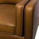 preview thumbnail 4 of 6, Strick & Bolton Canape 86-inch Oxford Honey Leather Sofa