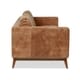 preview thumbnail 5 of 6, Strick & Bolton Filmore 89-inch Tan Leather Sofa