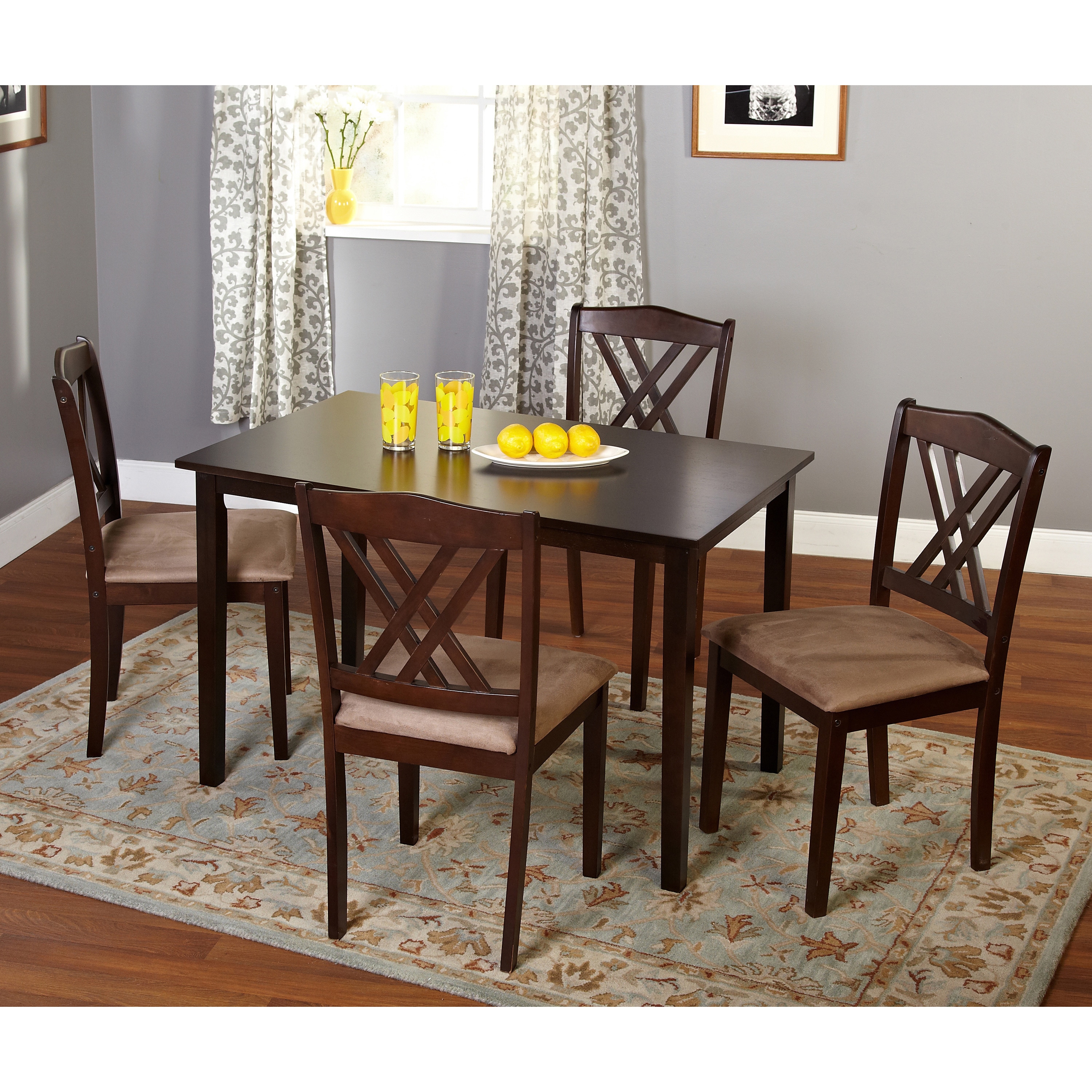 Tms Sienna 5 piece Dining Set Black Size 5 Piece Sets