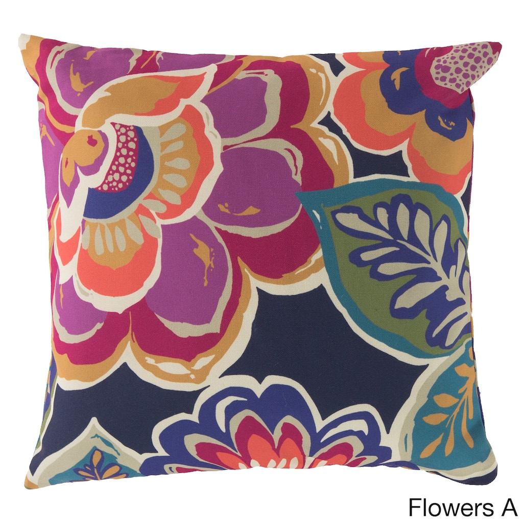 Hawaiian Flowers Indoor/ Outdoor Accent Pillow