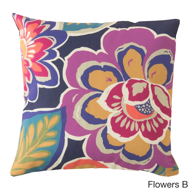 Hawaiian Flowers Indoor/ Outdoor Accent Pillow