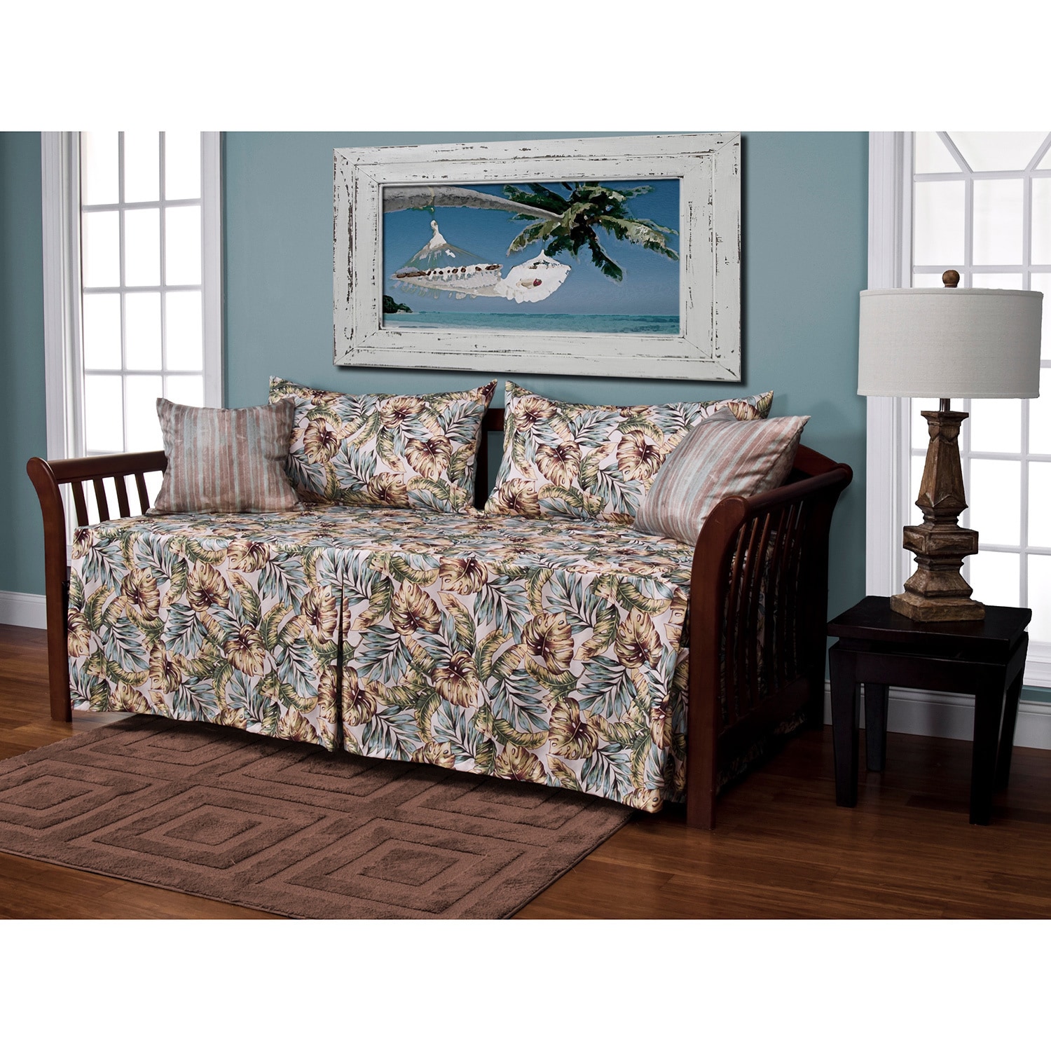 Siscovers Panama Beach 5 piece Daybed Ensemble Multi Size Daybed