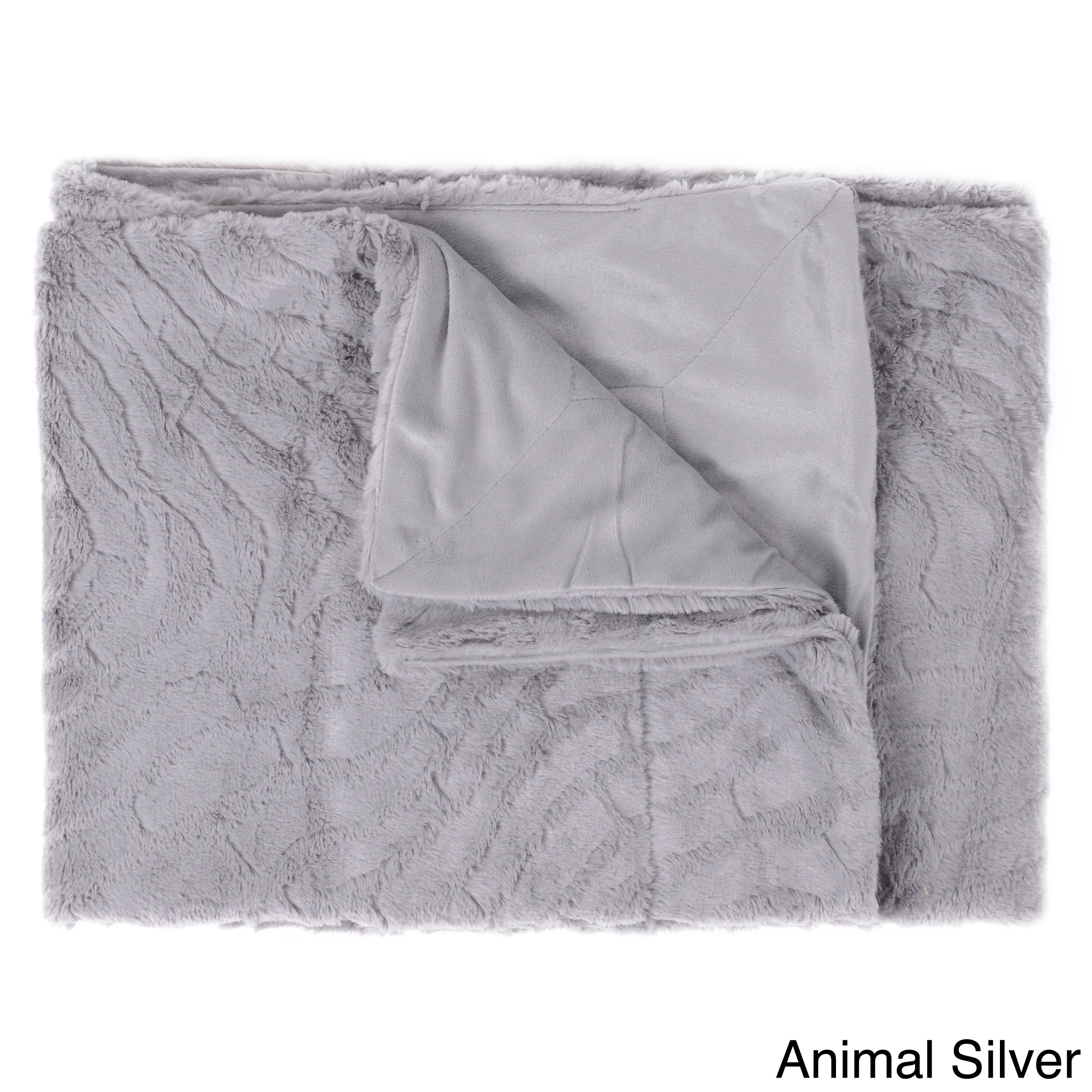 Plush Reversible Mink Faux Fur Throw