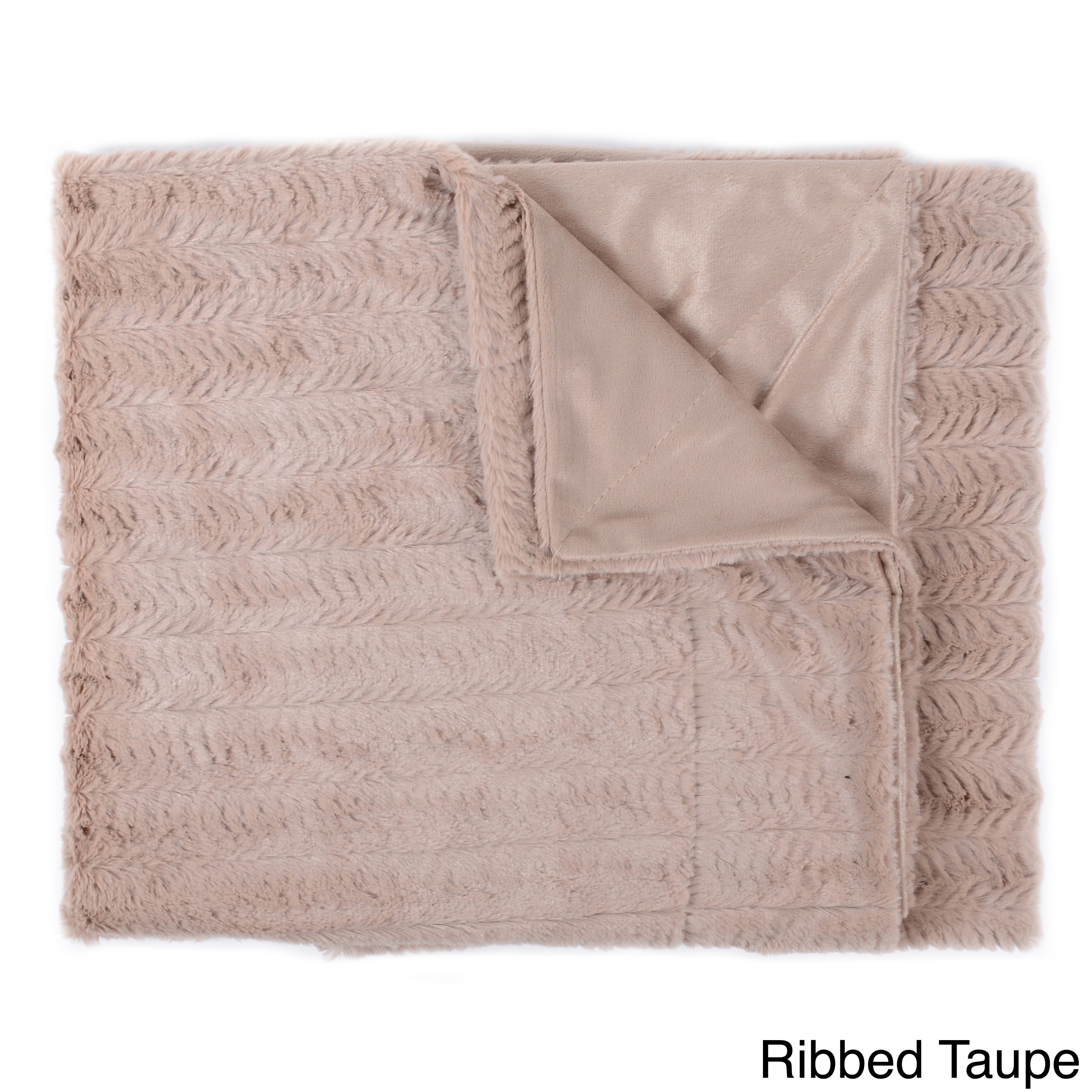 Plush Reversible Mink Faux Fur Throw