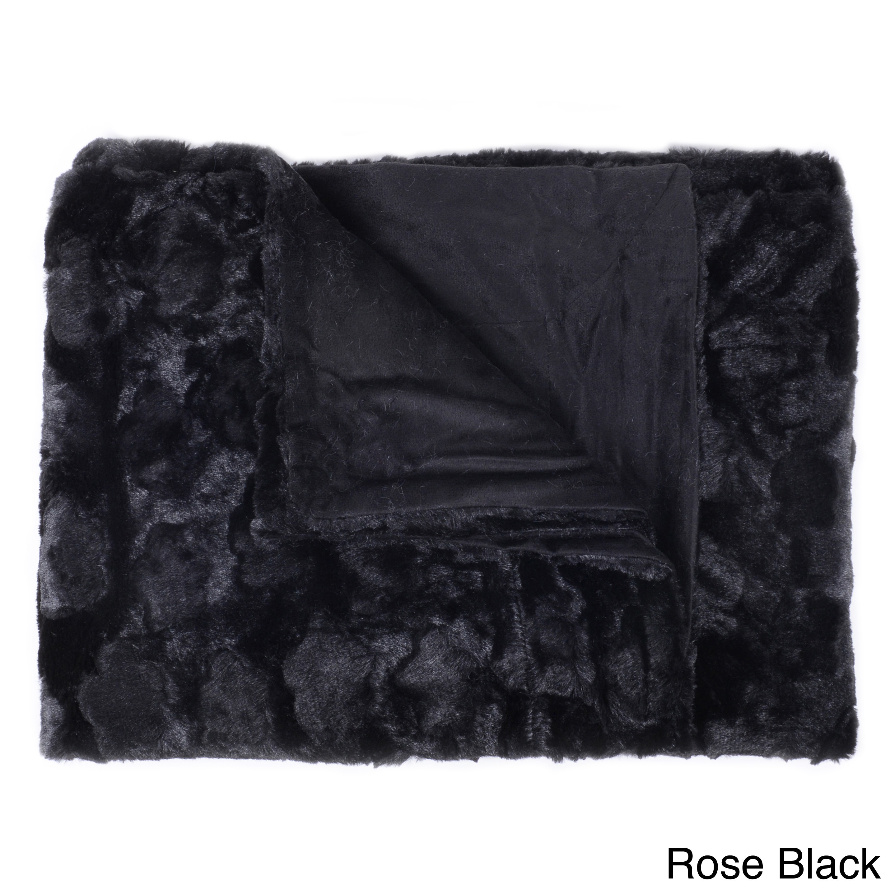 Plush Reversible Mink Faux Fur Throw