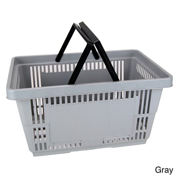 Shop Plastic Shopping Basket with Handles Free Shipping On Orders