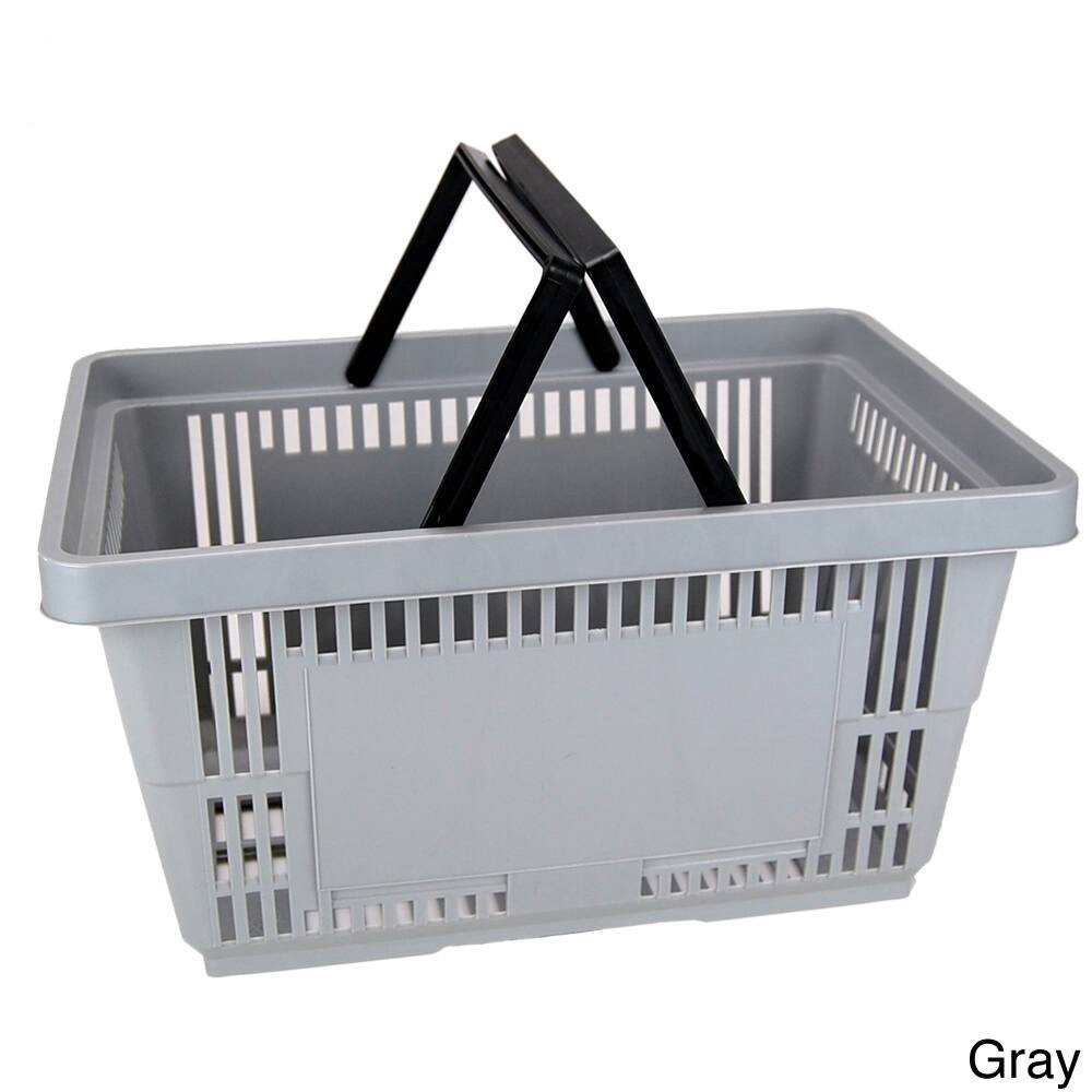 Plastic Shopping Basket with Handles