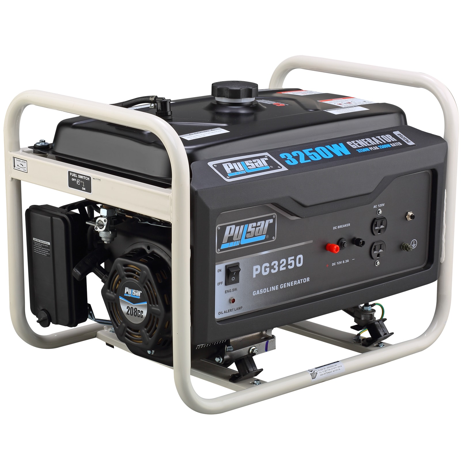 Pulsar Products 3,250 watt Gasoline Powered Portable Generator