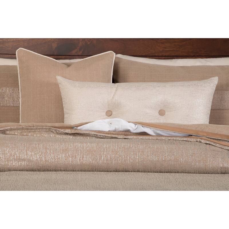 Silver Orchid Monroe Sparkly Woven 6-piece Duvet Cover Set with Insert