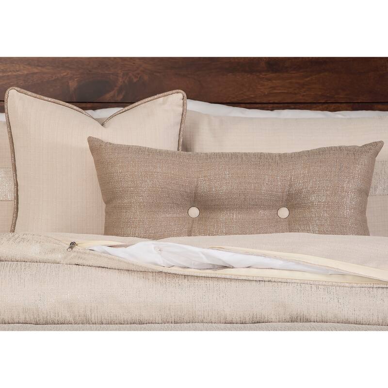 Silver Orchid Monroe Sparkly Woven 6-piece Duvet Cover Set with Insert