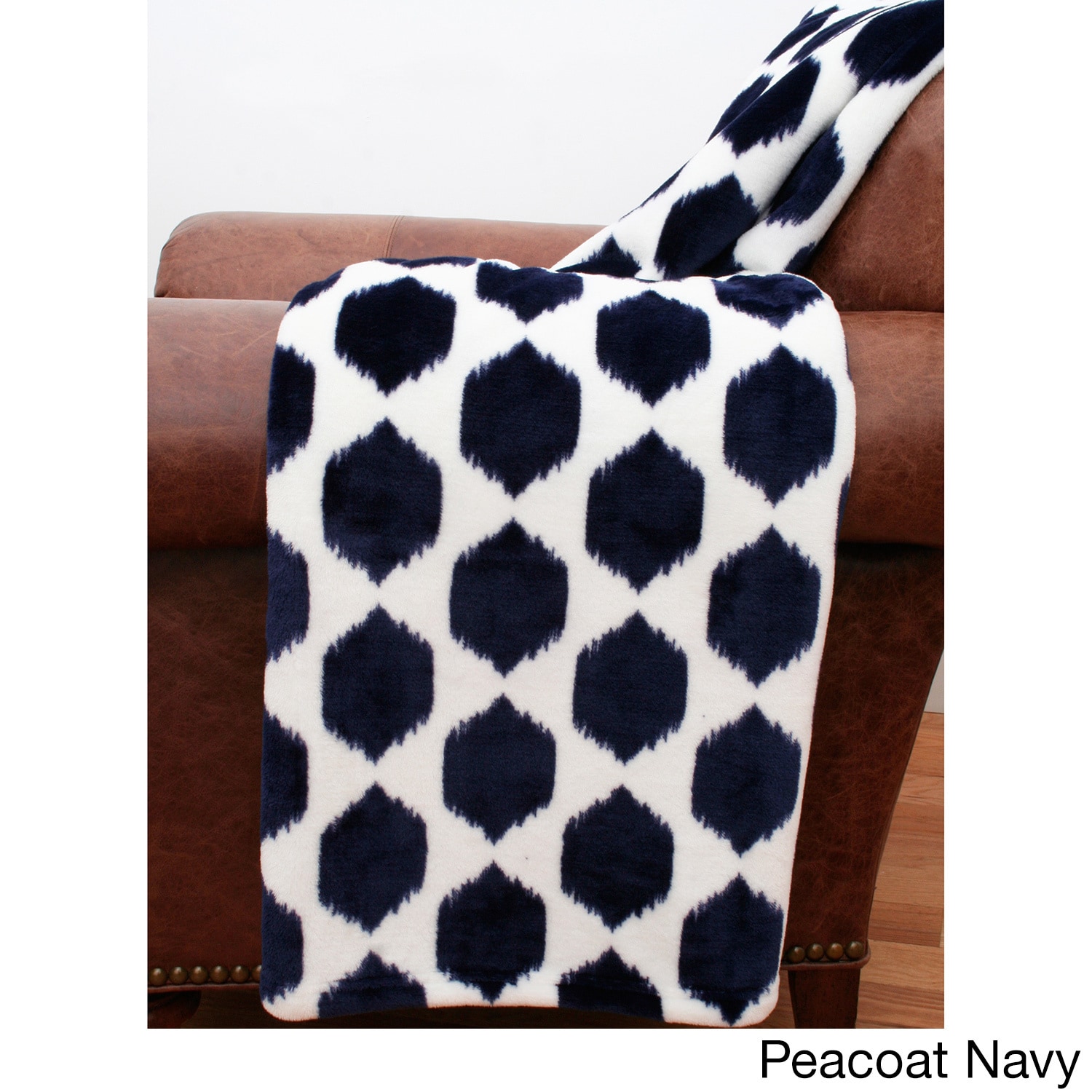 Isabella Ikat Fleece Throw (50 Inches X 60 Inche)