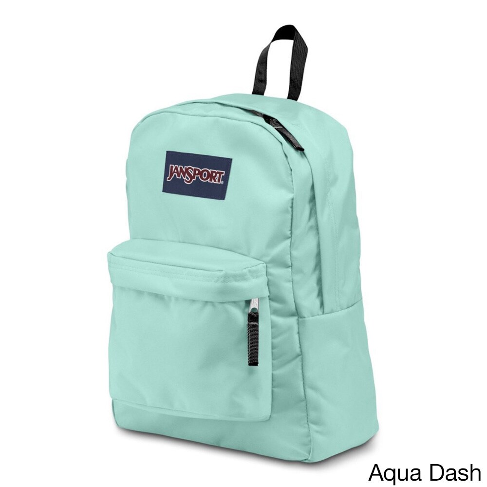 bright blue jansport backpack